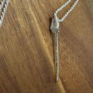 Custom Attack on Titan Sword Silver Pendant Necklace